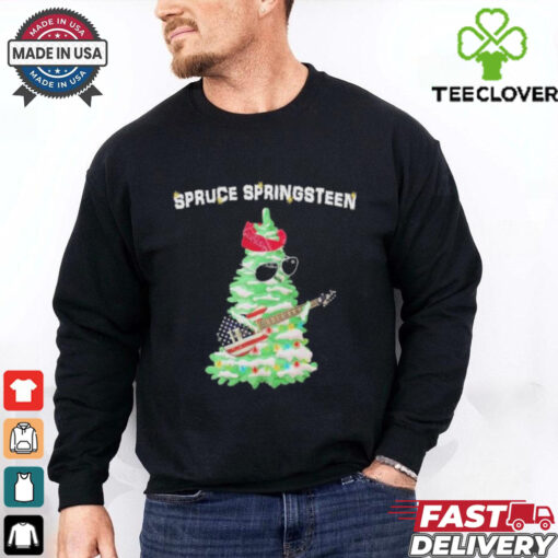 Original Spruce Springsteen Christmas Tree Playing Guitar Shirt