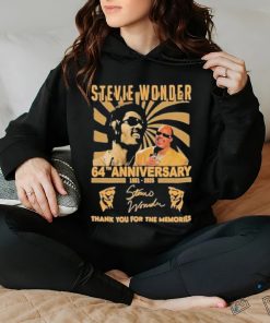 Original Stevie Wonder 64th Anniversary 1961 2025 Thank You For The Memories Signature T hoodie, sweater, longsleeve, shirt v-neck, t-shirt