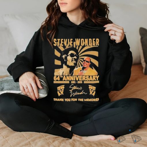 Original Stevie Wonder 64th Anniversary 1961 2025 Thank You For The Memories Signature T hoodie, sweater, longsleeve, shirt v-neck, t-shirt