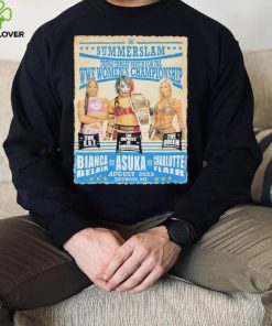 Original SummerSlam 2023 Bianca Belair vs. Charlotte Flair vs. Asuka Match T Shirt 1 Original SummerSlam 2023 Bianca Belair vs. Charlotte Flair vs. Asuka Match T Shirt