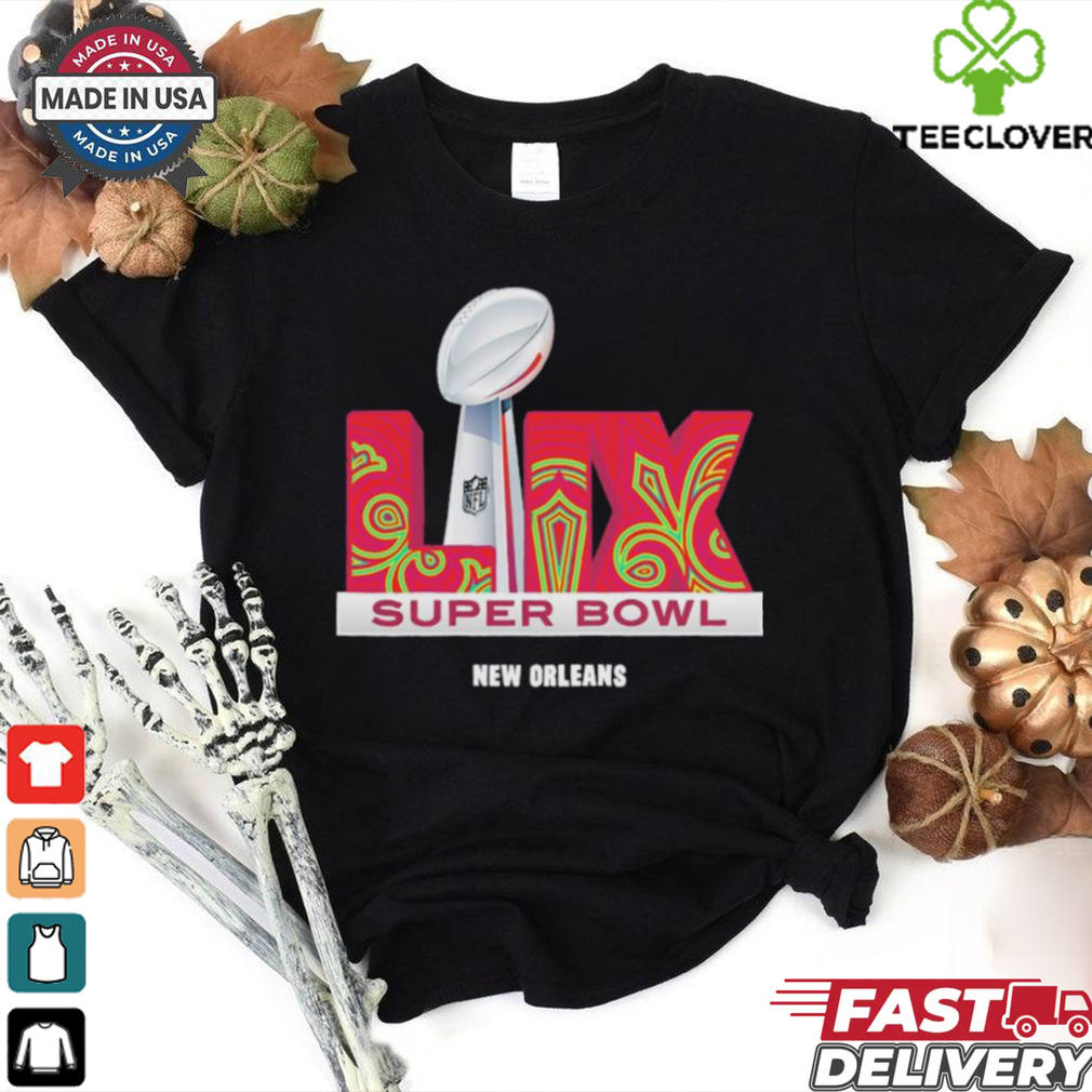 Original Super Bowl LIX Trophy Dimension Official Logo T Shirt Original Super Bowl LIX Trophy Dimension Official Logo T Shirt