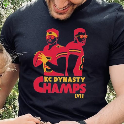 Original Super Bowl LVII champions KC dynasty champs mahomes kelce kansas city football shirt