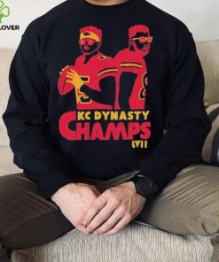 Original Super Bowl LVII champions KC dynasty champs mahomes kelce kansas city football shirt
