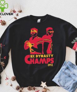 Original Super Bowl LVII champions KC dynasty champs mahomes kelce kansas city football shirt