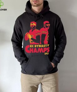 Original Super Bowl LVII champions KC dynasty champs mahomes kelce kansas city football shirt