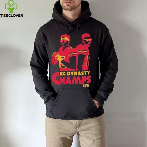 Original Super Bowl LVII champions KC dynasty champs mahomes kelce kansas city football shirt