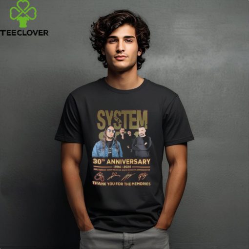 Original System Of A Down 30th Anniversary 30th Anniversary 1994 2024 Thank You For The Memories Signatures t hoodie, sweater, longsleeve, shirt v-neck, t-shirt