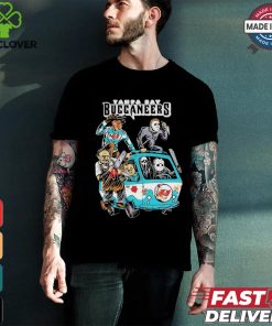 Original Tampa Bay Buccaneers NFL Horror Characters Movie Hippie Halloween Shirt