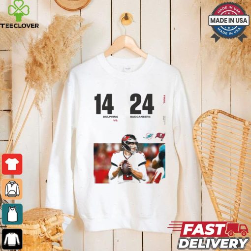 Original Tampa Bay Buccaneers Win 24 14 Miami Dolphins 2024 Preseason Game 3 Final Score Shirt