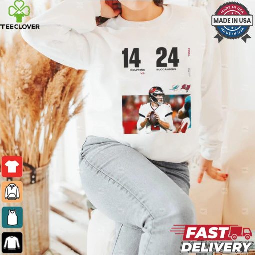Original Tampa Bay Buccaneers Win 24 14 Miami Dolphins 2024 Preseason Game 3 Final Score Shirt