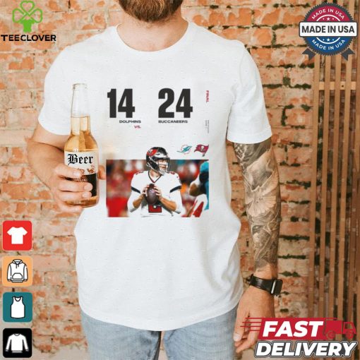 Original Tampa Bay Buccaneers Win 24 14 Miami Dolphins 2024 Preseason Game 3 Final Score Shirt