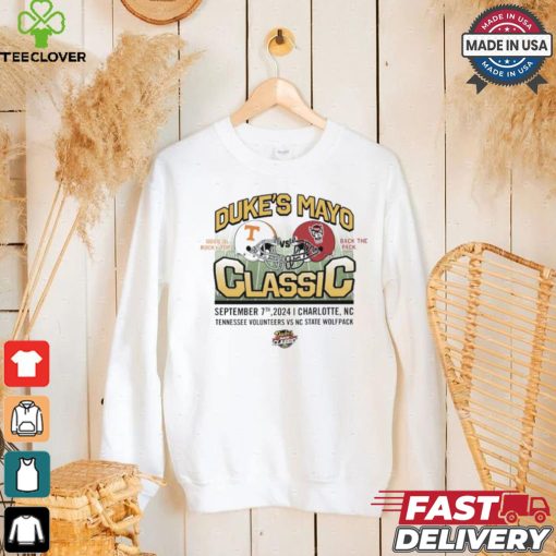 Original Tennessee Volunteers vs NC State September 07 2024 Duke’s Mayo Classic Helmet shirt