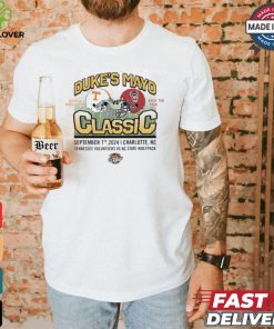 Original Tennessee Volunteers vs NC State September 07 2024 Duke’s Mayo Classic Helmet shirt