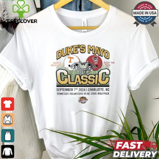 Original Tennessee Volunteers vs NC State September 07 2024 Duke’s Mayo Classic Helmet shirt
