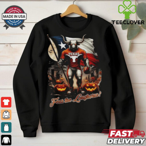 Original Texas Longhorns Fear The Longhorns Go Longhorns Halloween 2024 Shirt