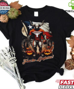 Original Texas Longhorns Fear The Longhorns Go Longhorns Halloween 2024 Shirt