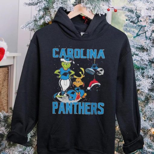 Original The Grinch And Dog Carolina Panthers Ornament Christmas 2023 T Shirt