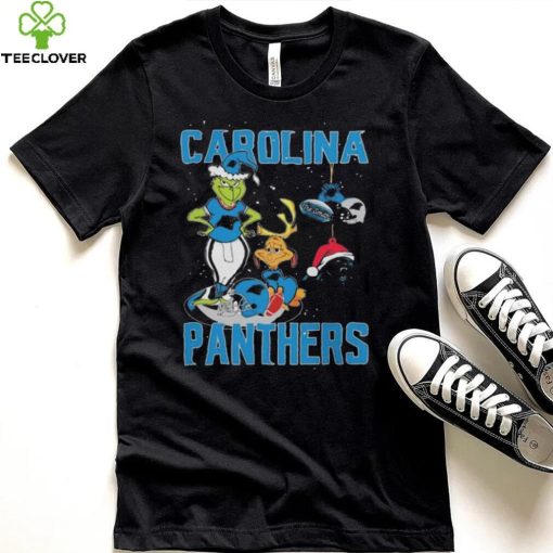 Original The Grinch And Dog Carolina Panthers Ornament Christmas 2023 T Shirt