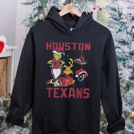 Original The Grinch And Dog Houston Texans Ornament Christmas 2023 T Shirt