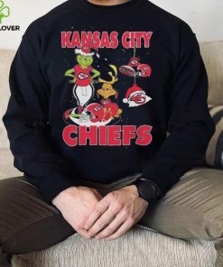 Original The Grinch And Dog Kansas City Chiefs Ornament Christmas 2023 T Shirt