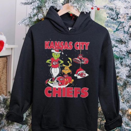 Original The Grinch And Dog Kansas City Chiefs Ornament Christmas 2023 T Shirt