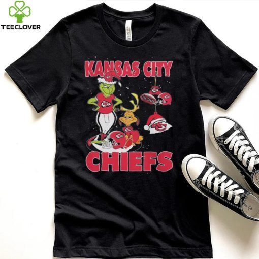 Original The Grinch And Dog Kansas City Chiefs Ornament Christmas 2023 T Shirt