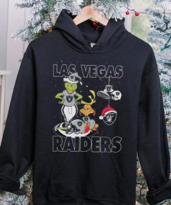 Original The Grinch And Dog Las Vegas Raiders Ornament Christmas 2023 T Shirt