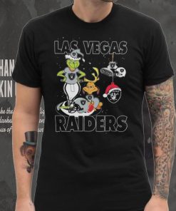 Original The Grinch And Dog Las Vegas Raiders Ornament Christmas 2023 T Shirt