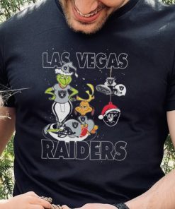 Original The Grinch And Dog Las Vegas Raiders Ornament Christmas 2023 T Shirt