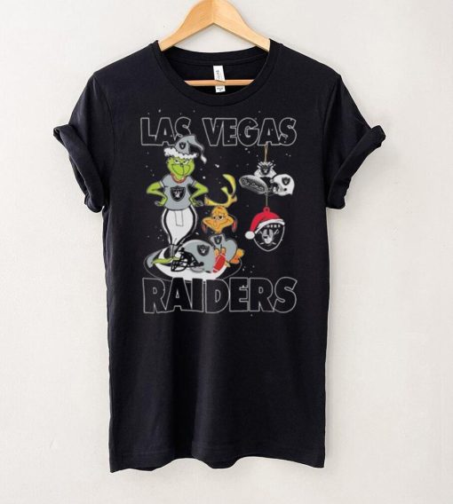 Original The Grinch And Dog Las Vegas Raiders Ornament Christmas 2023 T Shirt