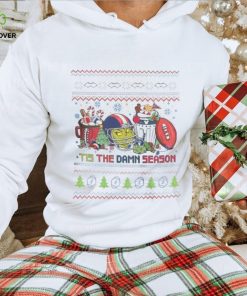 Original The Grinch New England Patriots NFL Tis The Damn Season Ugly Christmas T Shirt