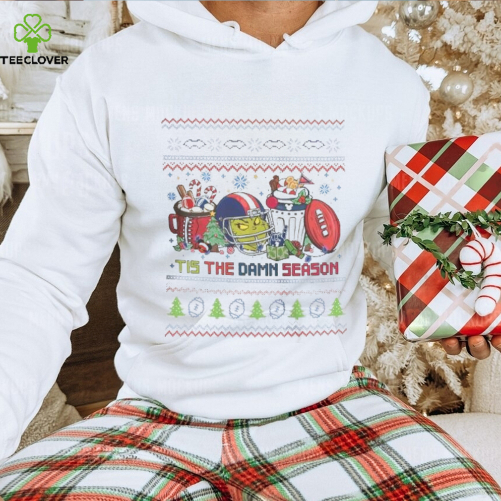 Original The Grinch New England Patriots NFL Tis The Damn Season Ugly Christmas T Shirt Original The Grinch New England Patriots NFL Tis The Damn Season Ugly Christmas T Shirt