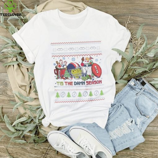 Original The Grinch New England Patriots NFL Tis The Damn Season Ugly Christmas T Shirt