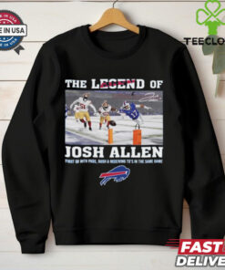 Original The Legend Of Josh Allen First Qb With Pass Rush And Receiving Signature Shirt