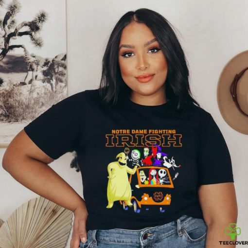 Original The Nightmare Before Christmas Characters Notre Dame Fighting Irish On The Car Shirt