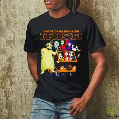 Original The Nightmare Before Christmas Characters Notre Dame Fighting Irish On The Car Shirt