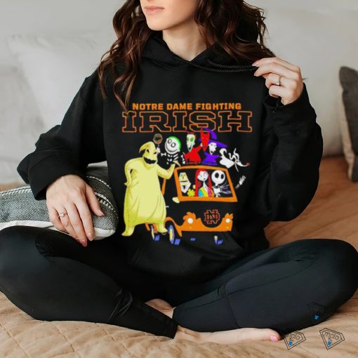 Original The Nightmare Before Christmas Characters Notre Dame Fighting Irish On The Car Shirt