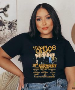Original The Office 18th Anniversary 2005 2023 signatures shirt