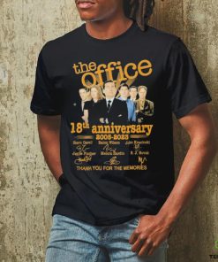 Original The Office 18th Anniversary 2005 2023 signatures shirt