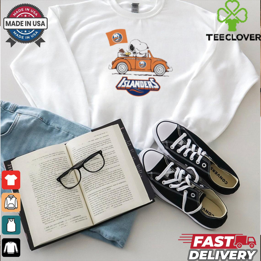 Original The Snoopy And Woodstock Ride The New York Islander Car Shirt Original The Snoopy And Woodstock Ride The New York Islander Car Shirt