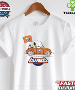 Original The Snoopy And Woodstock Ride The New York Islander Car Shirt