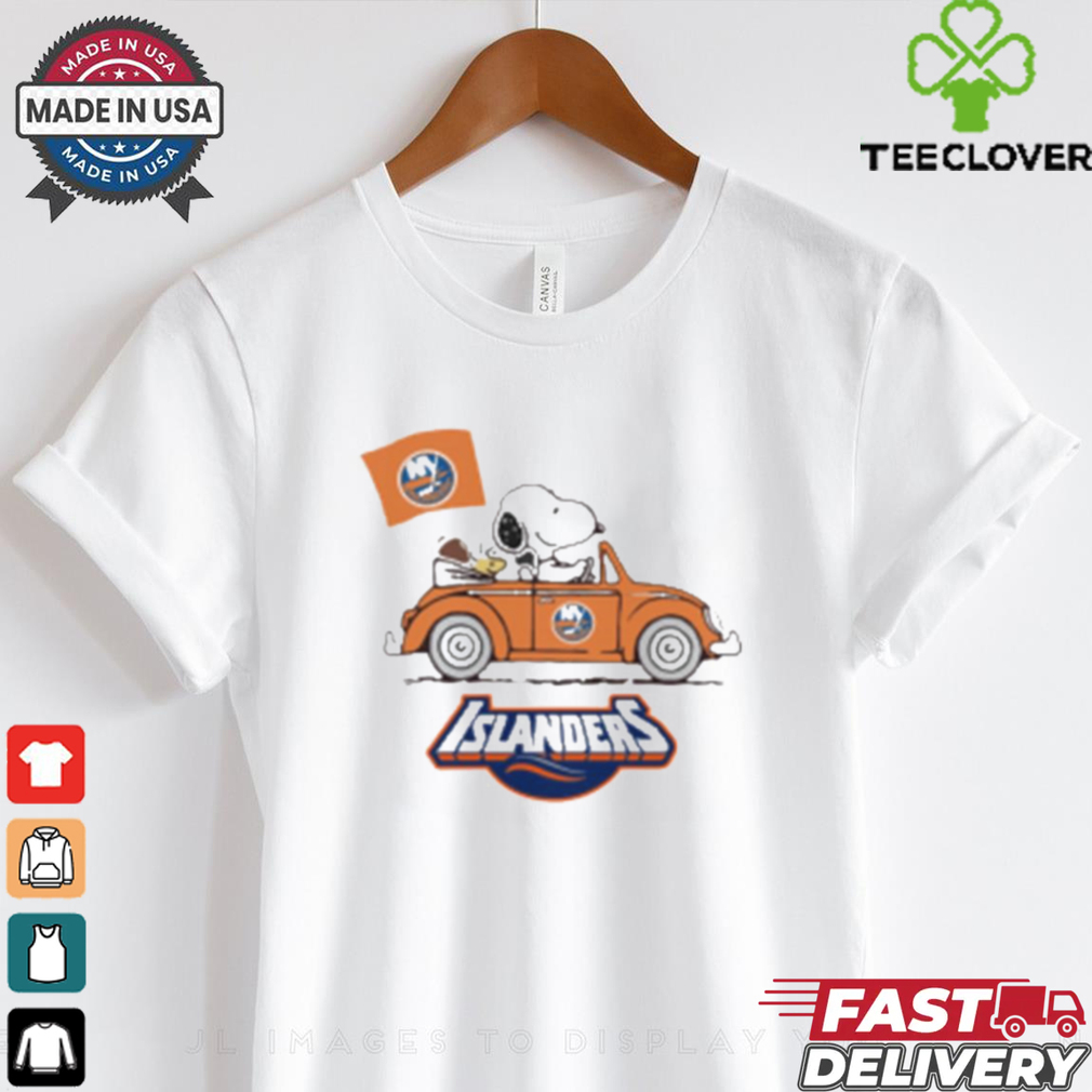 Original The Snoopy And Woodstock Ride The New York Islander Car Shirt Original The Snoopy And Woodstock Ride The New York Islander Car Shirt