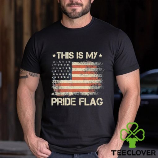 Original This Is My Pride Flag USA American 4th of July Patriotic 2023 Vintage T Shirt