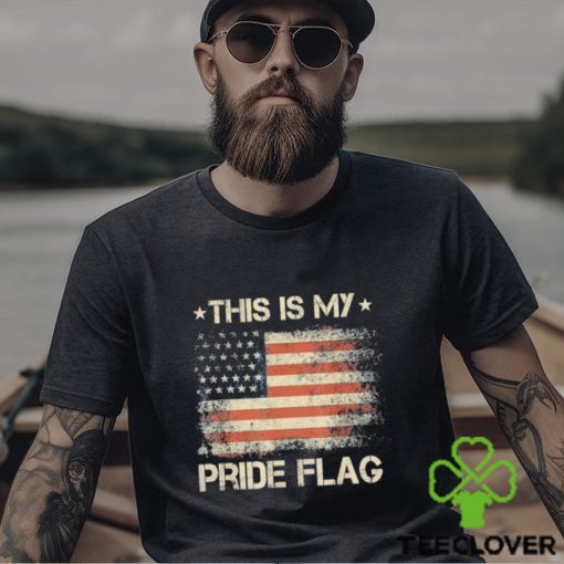 Original This Is My Pride Flag USA American 4th of July Patriotic 2023 Vintage T Shirt