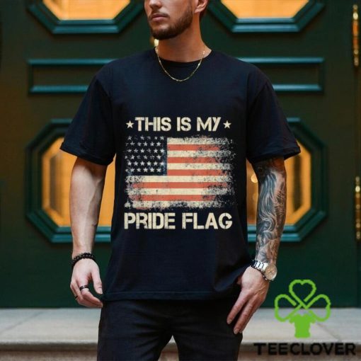 Original This Is My Pride Flag USA American 4th of July Patriotic 2023 Vintage T Shirt