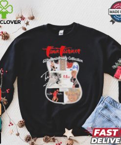 Original Tina Turner 65th anniversary collection signatures guitar shirt