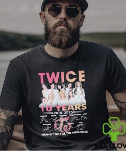 Original Twice 10 Years 2015 2025 Thank You For The Memories Signatures Shirt