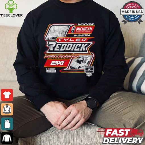 Original Tyler Reddick 23XI Racing 2024 FireKeepers Casino 400 Race Winner T Shirt