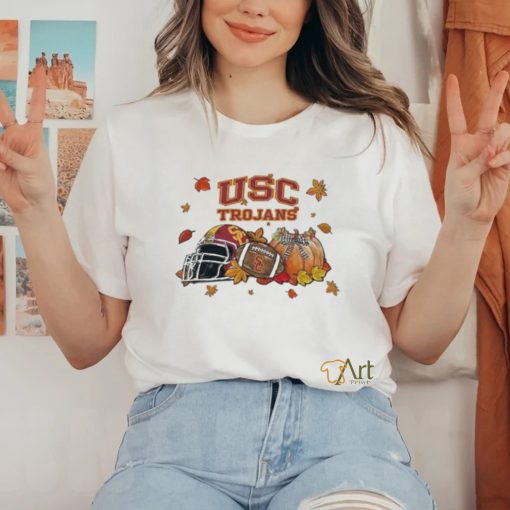 Original USC Trojans NCAA Football Welcome Fall Pumpkin Halloween 2023 T Shirt