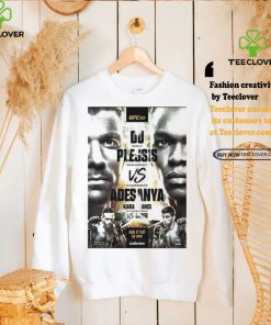 Original Ufc 305 dricus du plessis vs israel adesanya 2024 fight poster shirt